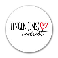 Aufkleber Lingen (Ems) verliebt Sticker 10cm