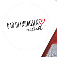 Aufkleber Bad Oeynhausen verliebt Sticker 10cm