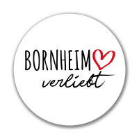 Aufkleber Bornheim verliebt Sticker 10cm