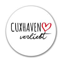 Aufkleber Cuxhaven verliebt Sticker 10cm