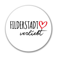 Aufkleber Filderstadt verliebt Sticker 10cm