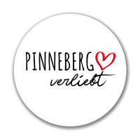 Aufkleber Pinneberg verliebt Sticker 10cm