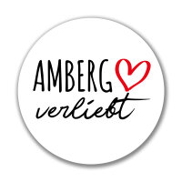Aufkleber Amberg verliebt Sticker 10cm