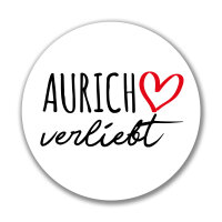 Aufkleber Aurich verliebt Sticker 10cm