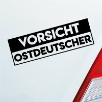 Vorsicht Ostdeutscher Ostdeutschland Ossi Auto Aufkleber...
