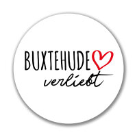 Aufkleber Buxtehude verliebt Sticker 10cm