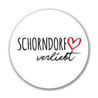 Aufkleber Schorndorf verliebt Sticker 10cm