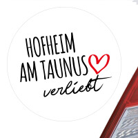 Aufkleber Hofheim am Taunus verliebt Sticker 10cm