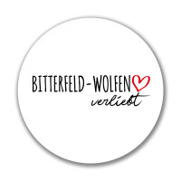 Aufkleber Bitterfeld-Wolfen verliebt Sticker 10cm