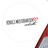 Aufkleber Königs Wusterhausen verliebt Sticker 10cm