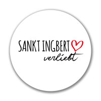 Aufkleber Sankt Ingbert verliebt Sticker 10cm