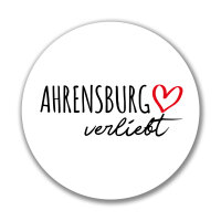 Aufkleber Ahrensburg verliebt Sticker 10cm