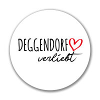 Aufkleber Deggendorf verliebt Sticker 10cm