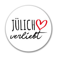 Aufkleber Jülich verliebt Sticker 10cm