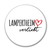 Aufkleber Lampertheim verliebt Sticker 10cm