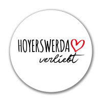 Aufkleber Hoyerswerda verliebt Sticker 10cm