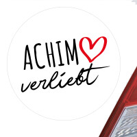Aufkleber Achim verliebt Sticker 10cm