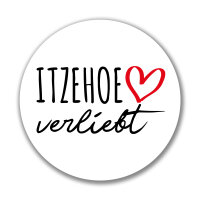 Aufkleber Itzehoe verliebt Sticker 10cm