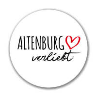 Aufkleber Altenburg verliebt Sticker 10cm