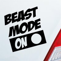 Beast Mode On Biest Modus an Monster Aggro Auto Aufkleber...