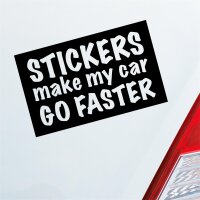 s Make My car go Faster schneller Auto Aufkleber Sticker...