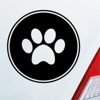 Pfote Paw Dog Hund Tier Haustier Abdruck Auto Aufkleber...