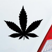 Hanf Cannabis Marihuana Pflanze Droge Stoff Auto Aufkleber Sticker Heckscheibenaufkleber