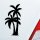 Palme Palms Beach Strand Kokospalme Pflanze Auto Aufkleber Sticker Heckscheibenaufkleber