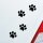 Pfoten Paws Dog Hund Haustier Tier Pfote Paw Auto Aufkleber Sticker Heckscheibenaufkleber