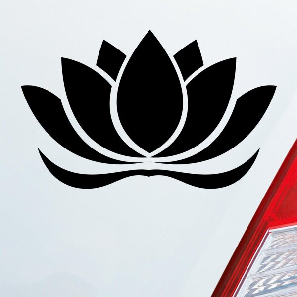 Lotusblüte Lotus Blüte Blume Pflanze Seerose Auto Aufkleber Sticker Heckscheibenaufkleber