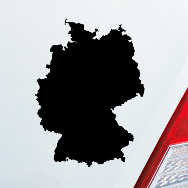 Deutschlandkarte Deutschland Karte Germany Auto Aufkleber Sticker Heckscheibenaufkleber