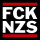 Hellweg Druckerei FCK NZS Aufkleber 5,2x5,2cm