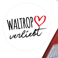 Aufkleber Waltrop verliebt Sticker 10cm