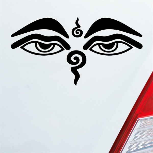 Buddhismus Sehendes Auge Eye Buddha Asien Auto Aufkleber Sticker Heckscheibenaufkleber