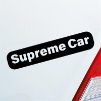 Supreme Car Beste Oberste Höchste Fun Auto Aufkleber Sticker Heckscheibenaufkleber