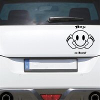 Auto Aufkleber Smiley Kind Baby an Bord on Tour Board Junge