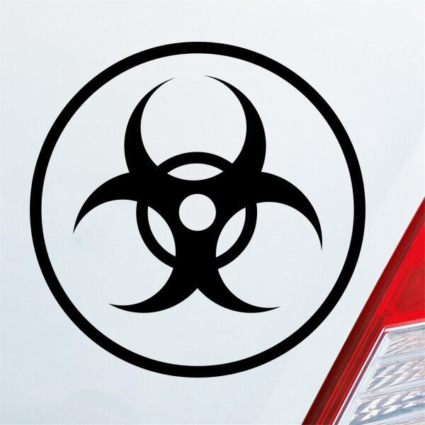 Bio Hazard Virus Gefahr Corona Krank Infiziert Viren Auto Aufkleber Sticker Heckscheibenaufkleber