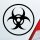 Bio Hazard Virus Gefahr Corona Krank Infiziert Viren Auto Aufkleber Sticker Heckscheibenaufkleber