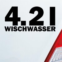 4,2 l Wischwasser Liter Tuning Auto Aufkleber Sticker...