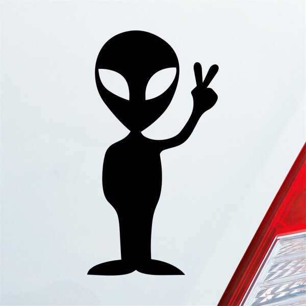 Alien Außerirdischer All Comic Motorrad Auto Aufkleber Sticker Heckscheibenaufkleber