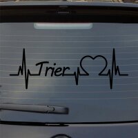 Trier Herzschlag Puls Stadt Liebe Auto Aufkleber Sticker Heckscheibenaufkleber