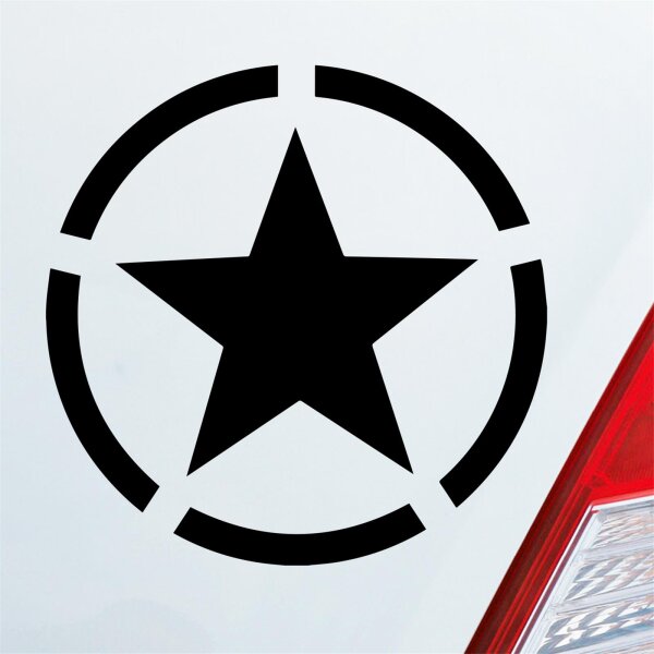 Army Stern Star USA Amerika Militär Armee Auto Aufkleber Sticker Heckscheibenaufkleber