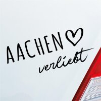 Aachen verliebt Herz Stadt Heimat Liebe Car Auto...