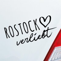Rostock verliebt Herz Stadt Heimat Liebe Car Auto...