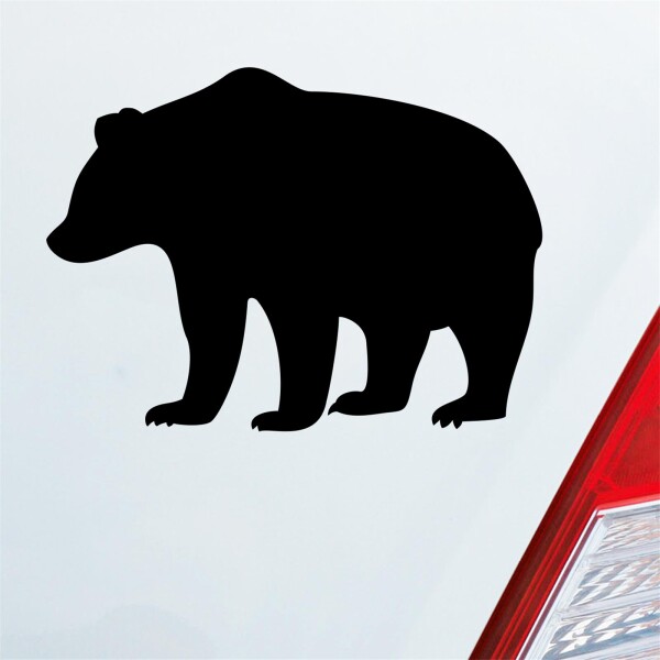 Bär Bear Björn wildes Tier Auto Aufkleber Sticker Heckscheibenaufkleber