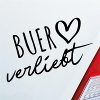 Buer verliebt Herz Stadt Heimat Liebe Car Auto Aufkleber...