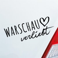 Warschau verliebt Herz Stadt Heimat Liebe Car Auto...