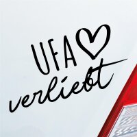 UFA verliebt Herz Stadt Heimat Liebe Car Auto Aufkleber...