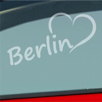 Auto Aufkleber Berlin Herz Stadt City Love Liebe Heart...