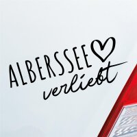 Alberssee verliebt Herz See Sea Liebe Car Auto Aufkleber...